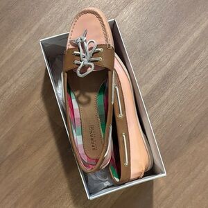 Sperry Women's Peach and Brown Loafers
